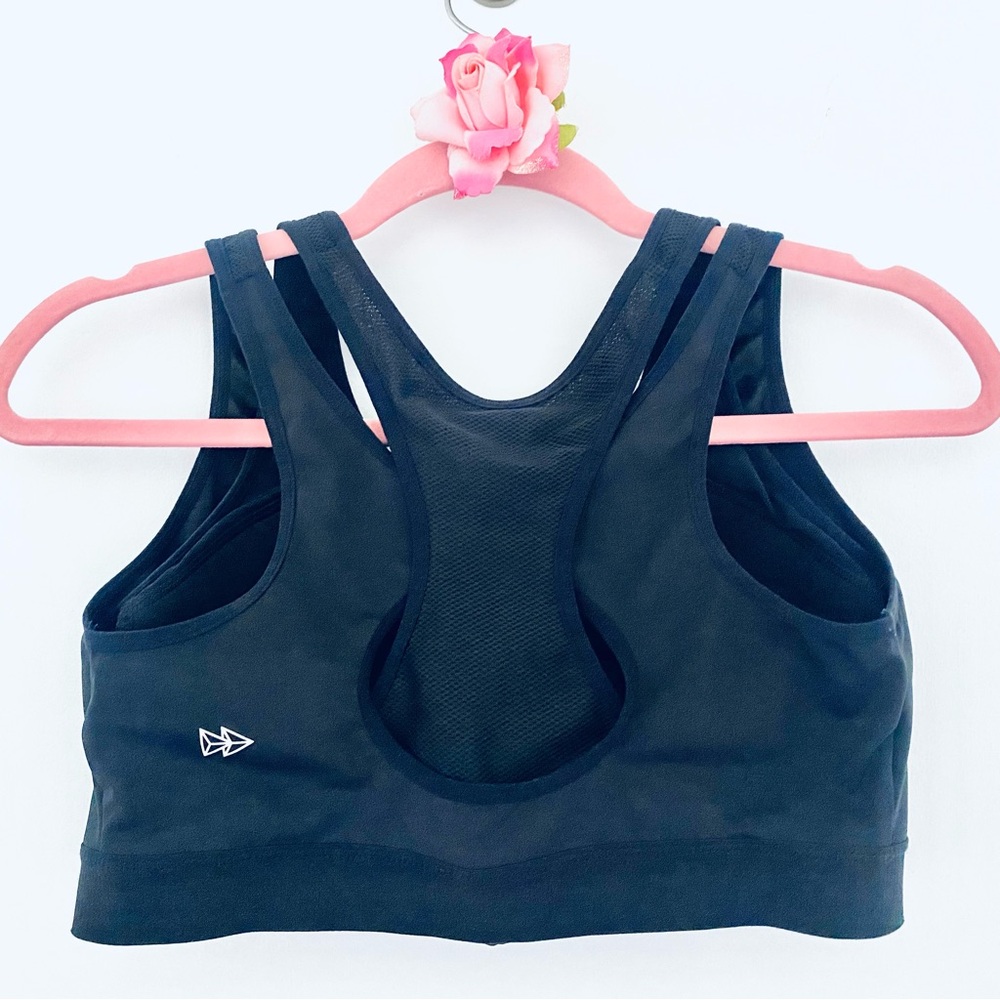 💕Black Padded Racerback Sports Bra SZ L